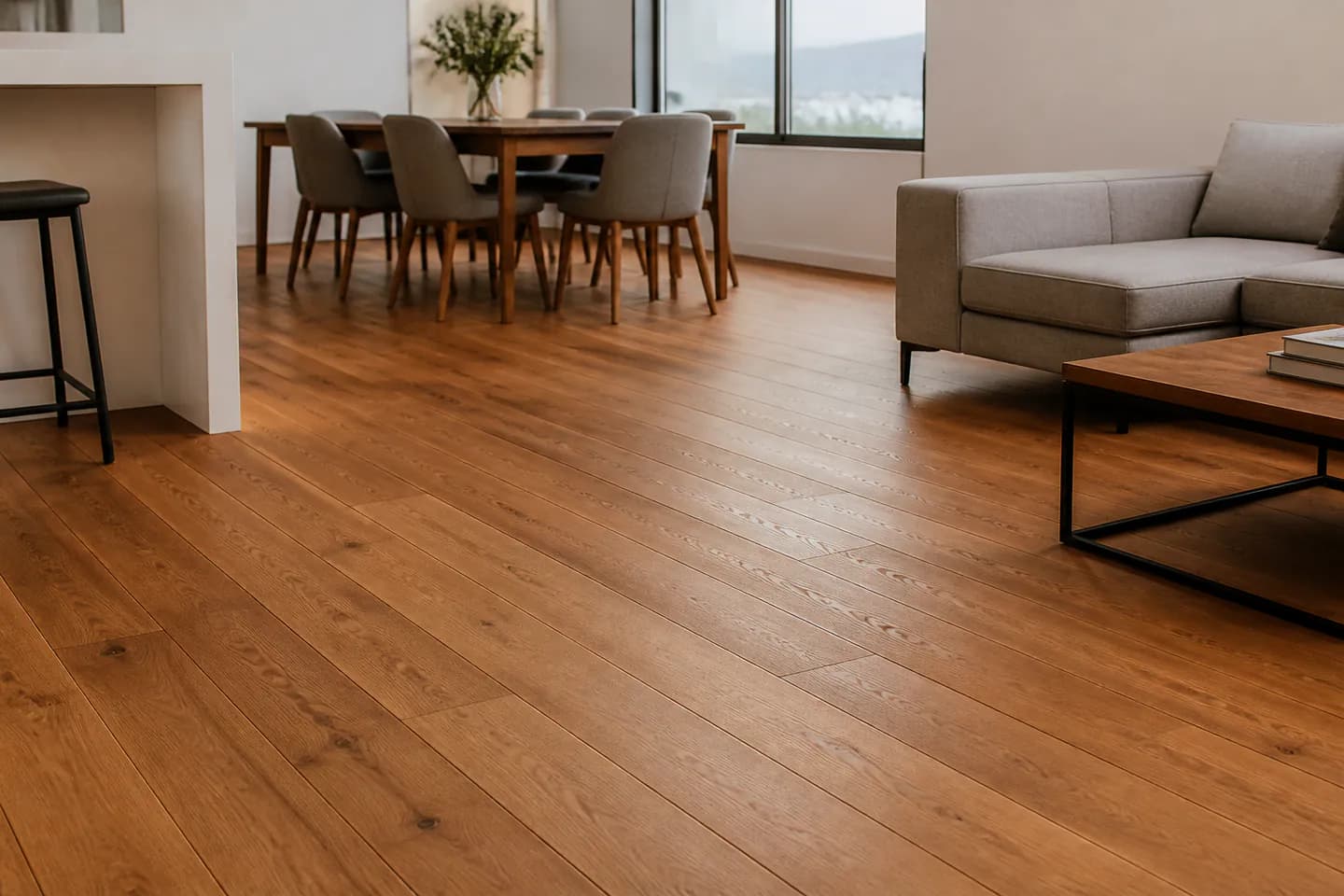 Piso de madera cálido